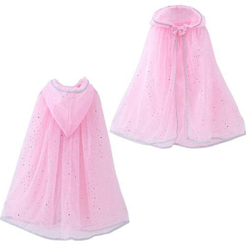 Kids Princess Hooded Cloak Flower Girl Capes Jackets Children Wedding Party Dress Up Outfits Wedding Halloween Birthday Clothes