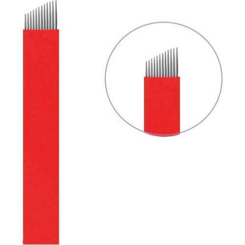 New Arrival Lamina Agulhas Tebori 12 Flex Tattoo Needle Microblading Pins Blade for Permanent Makeup Eyebrow Manual Eyebrow Pen