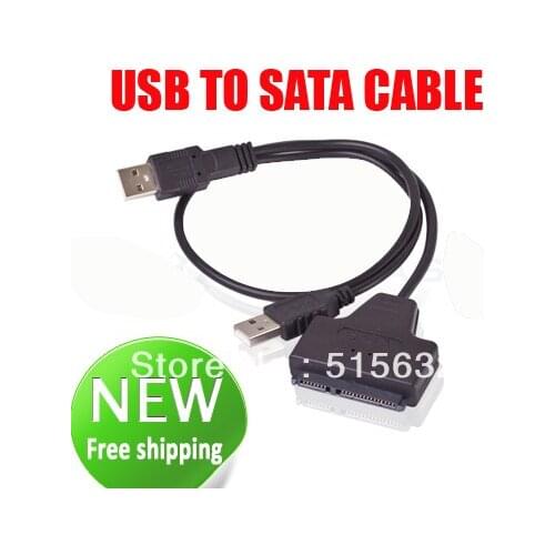 NEW USB 2.0 to SATA Adapter Cable For 2.5" HDD Laptop Hard Disk Drive