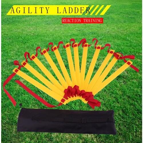 Wholesale high quality Adjustable soccerTraining Speed Ladder Agility Ladder With Black Carry Bag
