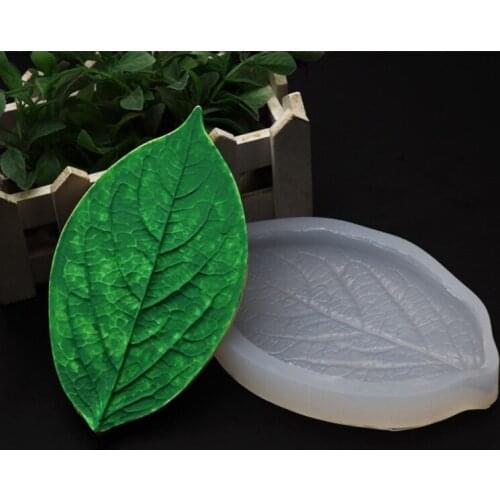 3D Large Leaf Silicone Mold Epoxy Resin DIY Decoration Making Soap Melt Resin Polymer Clay Home Decoration