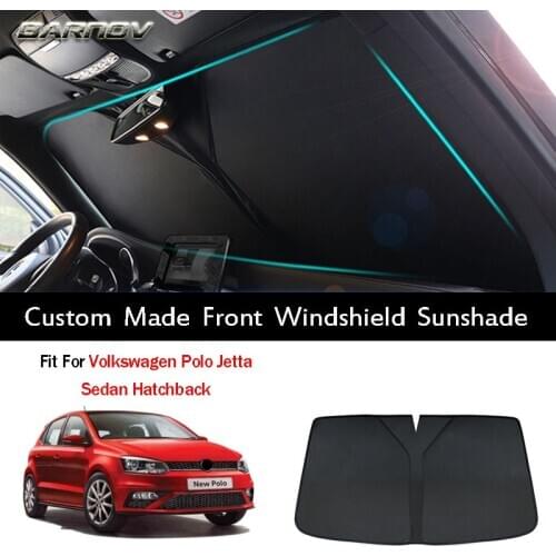 Car Special Fully Covered Front Windshield Sunshade Double Insulation Custom Made Fit For Volkswagen Polo Jetta Mk5 Mk6 Vento