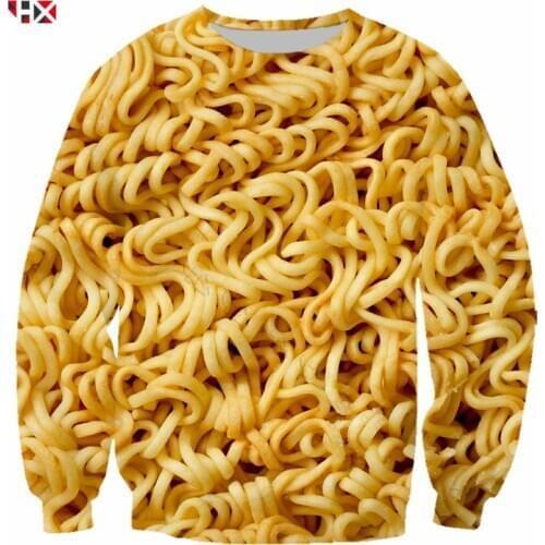 Food Instant Noodles Men Women 3D Print Hand-Pulled Noodle Sweatshirt Casual Hoodies Streetwear Harajuku Pullovers X501