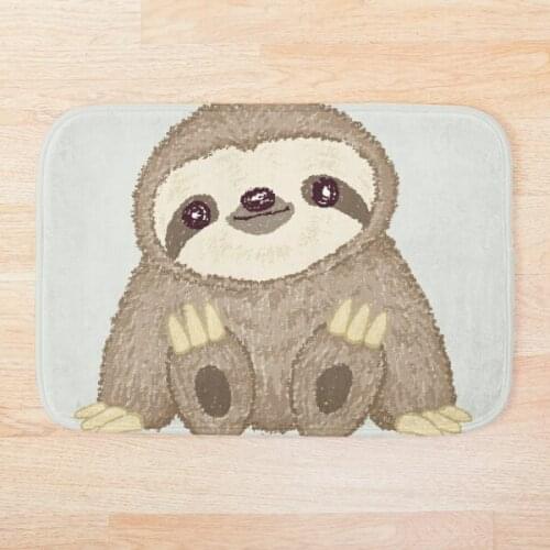 Animal Cute Sloth Bath Carpet Anti-Slip Doormat Home Entrance Doormat Bedroom Living Room Floor Mats Kitchen Rug