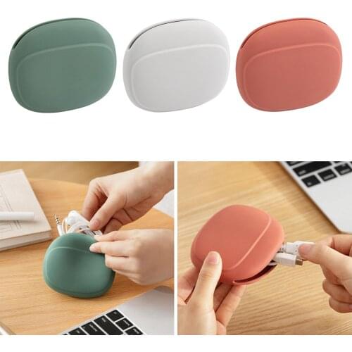 Earbud Case Earphone Storage Bag Silicone Accessories Storage Case Portable Cord