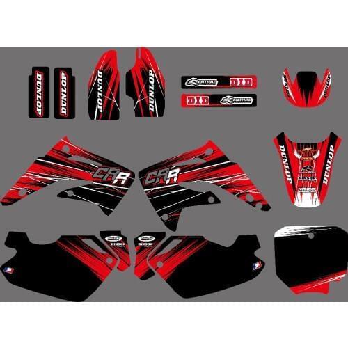 0181 TEAM GRAPHICS&BACKGROUND DECAL STICKER Kit for CR85R CR85 LIQUID COOLED 2 STROKES 2003 04 05 06 07 08 09 10 11 2012