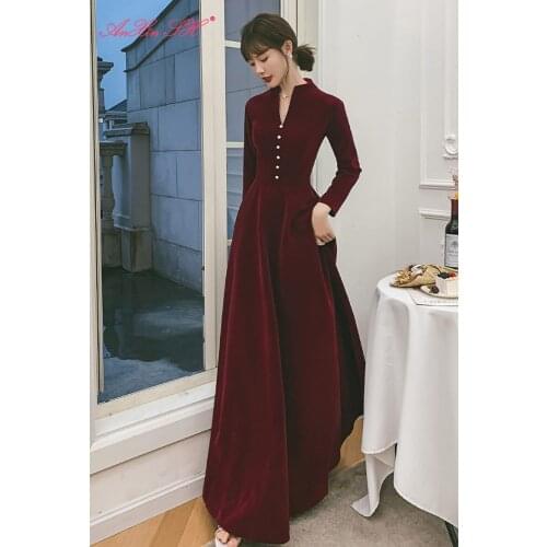 AXJFU Korean banquet short princess black evening dress, fluffy princess sweet new style fashionable evening dress