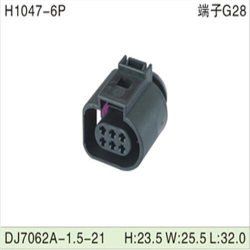 Free shipping 500pcs DJ7062A-1.5-21 6Pin 1.5mm AMP Car Electrical Wire Connectors for VW,BMW,Audi,Toyota,NISSAN AND other