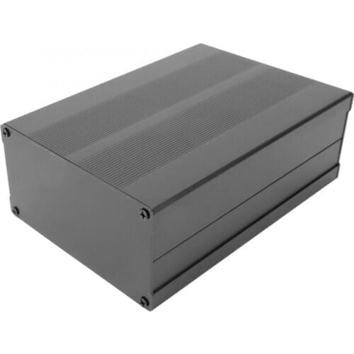 Black Aluminum Junction Box DIY Electronic Enclosure Decoder Circuit Board Housing PCB Instrument Project Case 55x106x150mm