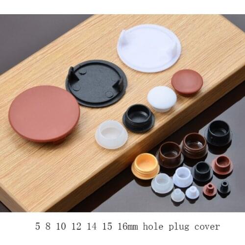 5 8 10 12 14 15 16mm furniture hole plug decoration cap,Plastic screw hole cap cover,home wood furniture cap cupboard screw