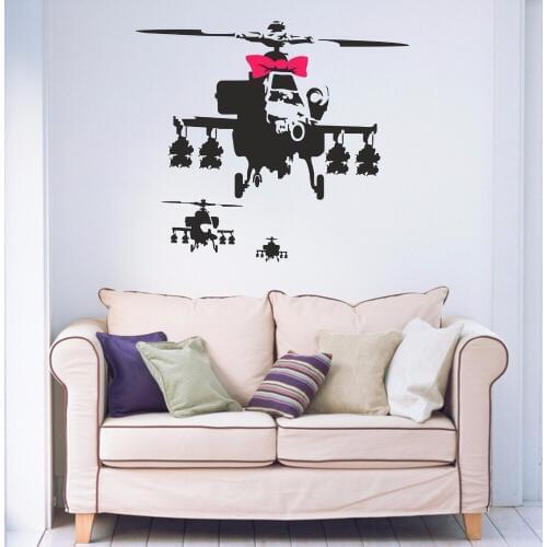 Черные наклейки на стену HUAIDE China At AliExpress