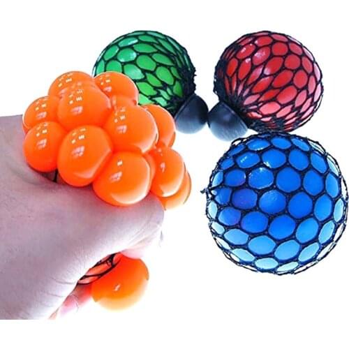 Pressure Relieve Fidget Mesh Ball Stressful Toy Squeeze Bubble Adults Party Gift