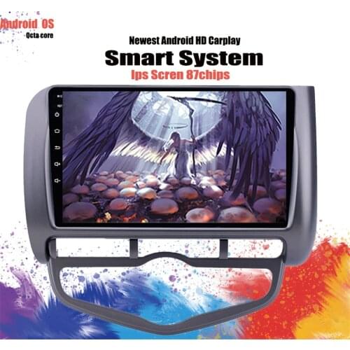 IPS 2.5D Android 10 Car Multimedia Player GPS For Honda Jazz City 2004 2005 2006 2007 Car Radio Stereo 4G LTE SWC DAB DVR CAM