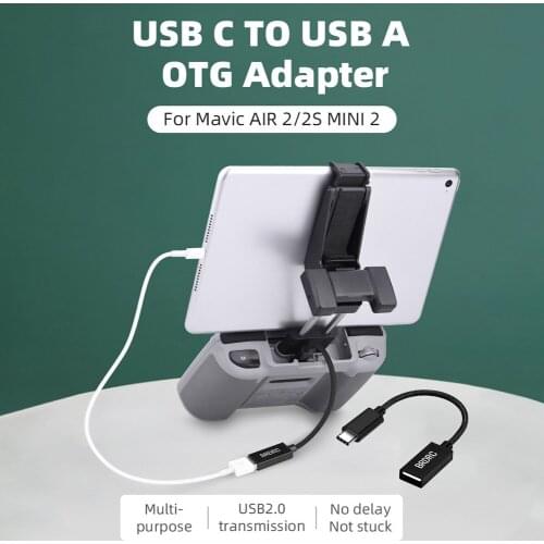 OTG Data Cable for DJI Mavic Mini 2 Pro Air Spark Mavic2 Zoom Drone For IOS Type C Micro USB Adapter Wire Connector Tablet Phone