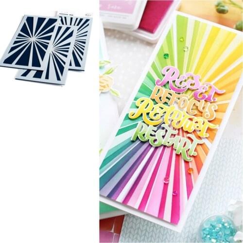 Square Shine Stencils for Scrapbooking Stamp Photo Album Decorative Embossing Cut Die DIY Paper Cards 2021 NEW Products