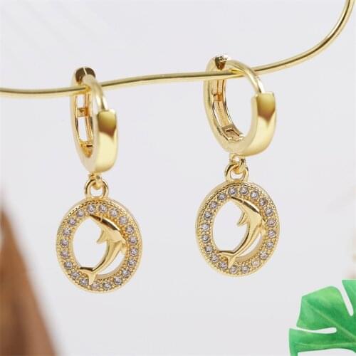 Women's Gold Earrings LittleDolphan China