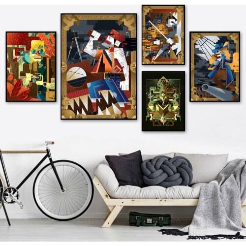 Canvas Painting Wall Art HD Printing Cartoon Poster Home Decor Portrait Modern Living Room Abstract Modular Pictures No Frame