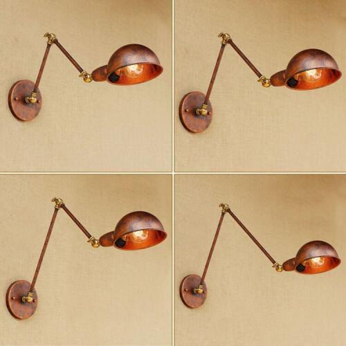 Industrial Loft Style Edison Wall Sconce Swing Long Arm Vintage Wall Lamp Iron Wall Light Fixtures Indoor Lighting Lamparas