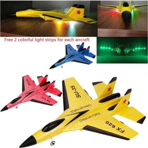 Avion RC Plane Toy Cessna 150m Jet Su35 Electric Foam Flyer Remote Control Hawker Glider Airplane Model 2.4G Hand Throw Wingspan