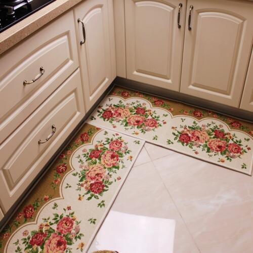LIU Romantic Floral Room Floor Mats,Sweet Rose Print Carpets For Living Room Modern,Designer Shabby Style Flower Rug Decorative