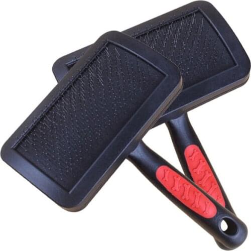 Dogs Comb Cat Supplies Anti Static Remover Hair Bevel Stainless Steel Comb Pet Combs Rubber Handle Cleaning Trimmer Beauty Tools