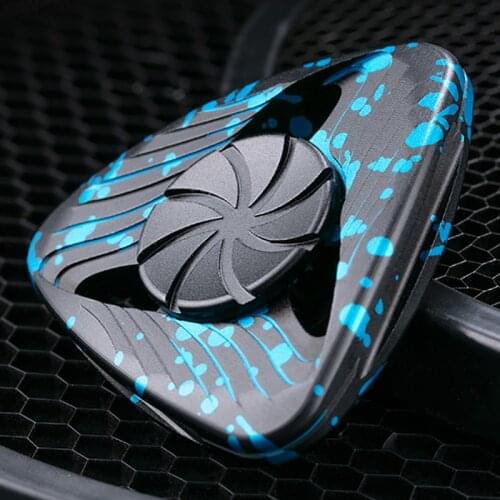 Triangle Metal Solid Alloy Fidget Spinners Bearing R188 Mute Hand Gyro Fingertip Relief Stress Toy for Kids Adults Office