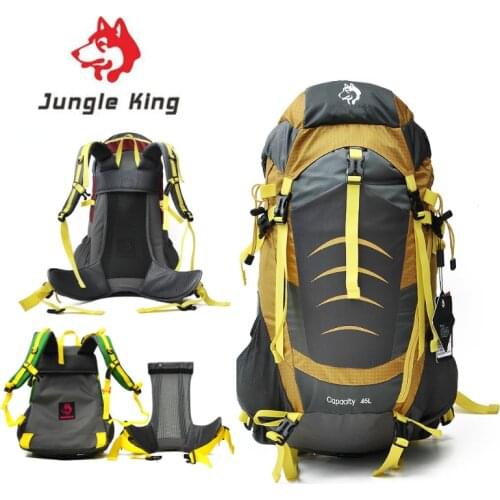 Jungle King 2017 high quality outdoor camping mountaineering bag shoulder waterproof sports backpack 45L hiking bag wholesale