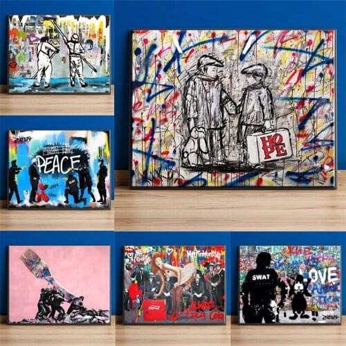 Street Graffiti Art Posters and Printed Graffiti Canvas Paintings Home Decoration Wall Art (can Be Customized Printing)