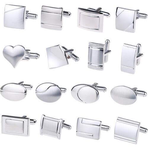 High Quality Shirt Cufflinks for Mens Metal Copper Cuff Buttons Wholesale Business Gifts Cuff links Men Wedding Jewelry Gift