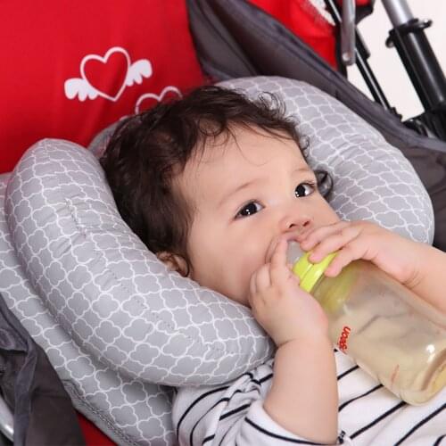 Protective Travel Car Seat Head And Neck Pillow Soft Neck Support Pillow Children U Shape Headrest Head Protection Cushion