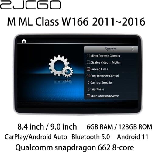 Car Multimedia Player Stereo GPS DVD Radio Navigation Android Screen for Mercedes Benz M ML Class W166 ML250 ML350 ML400 ML550