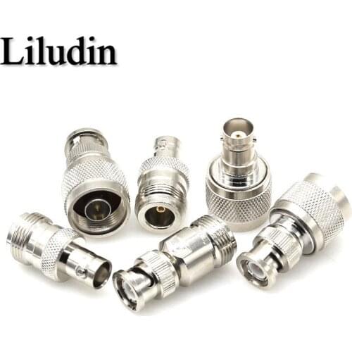 1PCS BNC To N Connectors Type Male Female RF Connector Adapter Test Converter Kit Transmission Cables N To BNC connector