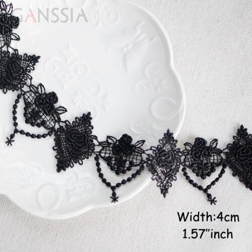 1yard/lot Width: 4cm Vintage Hollow Heart Design Water Soluble Lace Trim For Scrapbooking Garment Accessories(ss-601)