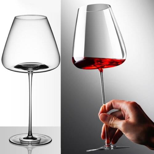 2PCS/set 700ml/900ml Creative Crystal Large Capacity Burgundy Wine Glass a Couple Glasses Blowing By Hand