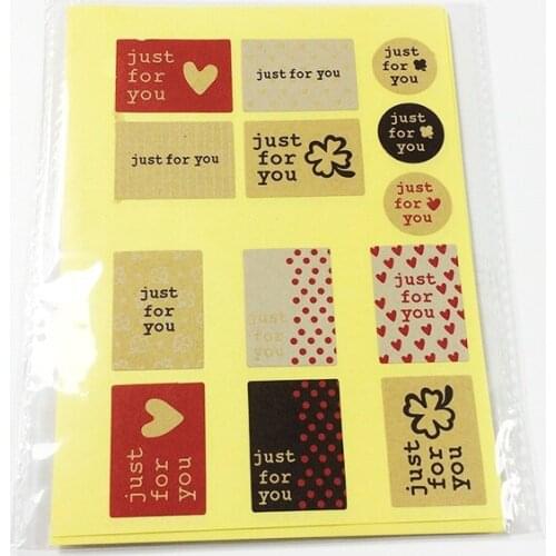 Free Shipping 1300pcs/lot Cute "just for you" series Multicolor Sealing Sticker Kawaii Sealing Sticker