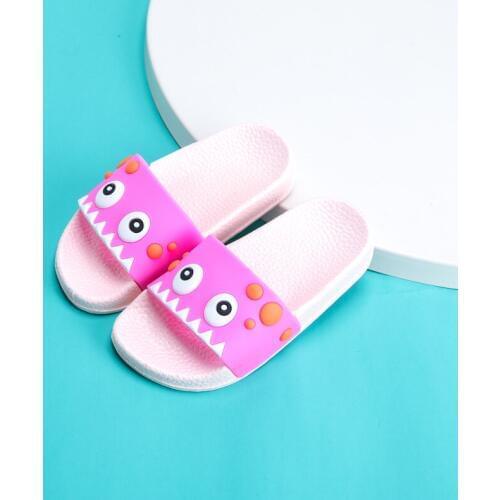 Kids boys slippers shoes summer children sandals baby girls home slippers non-slip bathroom shoes cute soft beach slippers