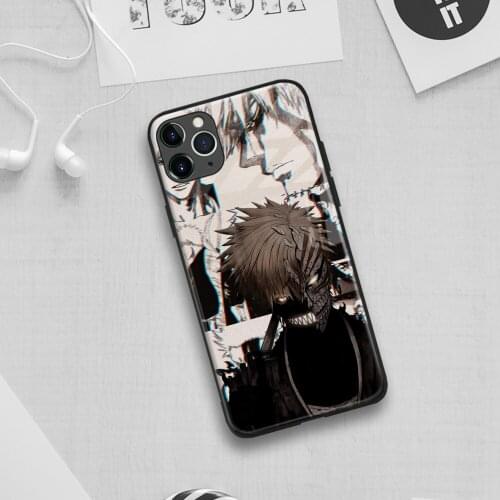 Ichigo Kurosaki Bleach Anime Soft Silicone Glass Phone Case for IPhone SE 6s 7 8 Plus X Xr Xs 11 12 Mini Pro Max Samsung