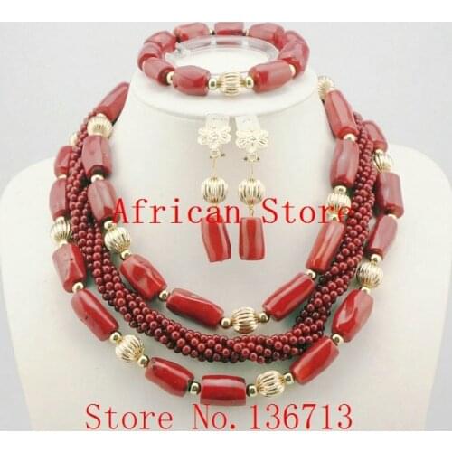African Costume Jewelry Set Pink Coral Jewelry Sets Nigerian African Beads Wedding Jewelry Set Free Shipping R712