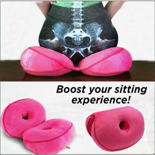 Multifunctional Dual Comfort Seat Cushion Memory Foam Hip Lift Seat Cushion Beautiful Butt Latex Seat Cushion Comfy for Home Car