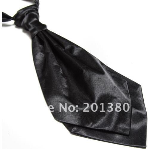 2019 party mens ties cravat solid color Ascot neckties wedding Neck tie
