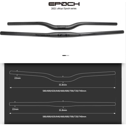 Genuine ULLICYC Full Carbon Fiber Bicycle Handlebar Bike 3K Matte Black Bright Standard Straight Handlebar Cycling Parts