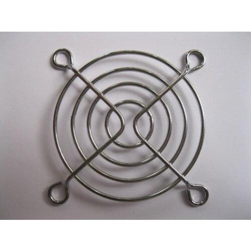 6 pcs DC Fan Grill Protector Finger Guard Silver Metal Used for 50x50mm Fan