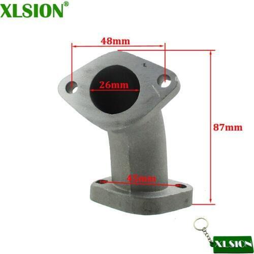 XLSION 26mm Manifold Intake Pipe For Chinese 110cc 125cc 140cc 150cc Pit Dirt Bike Thumpstar SSR