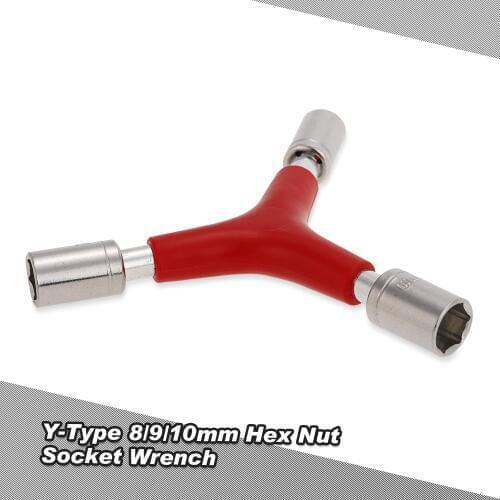 Y-Type Triangle Hex Nut 8mm 9 mm 10mm 3-Way Socket Wrench Spanner FPV Quadcopter Propeller Changer Universal RC Tool Parts