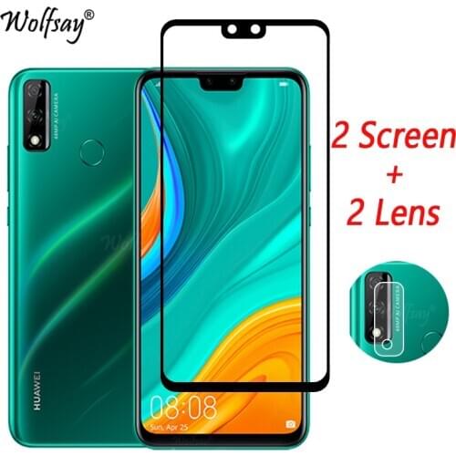 Full Cover Tempered Glass For Huawei Y8S Screen Protector For Huawei Y8S Y6S Y9S Y6S Y5P Y6P Camera Glass For Huawei Y8S Glass