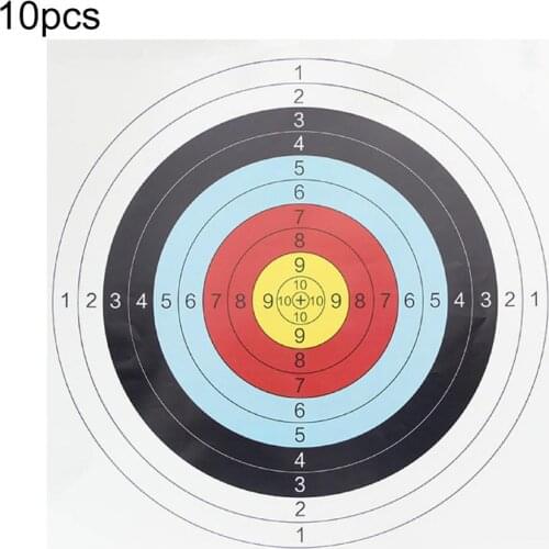 10Pcs/Set 60x60cm Full Ring Arrow Bow Shooting Practice Archery Target Paper Archery Target Paper