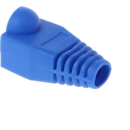 100 Pcs CAT5E CAT6 RJ45 Ethernet Network Cable Strain Relief Boots Connector Plug Cover