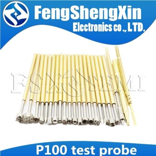 100pcs test probe P100 Retractable spring thimble P100-A2 A3 B1 D2 D3 E2 E3 F1 G1 G2 H2 H3 H4 H5 H6 J1 LM2 M3 Q1 Q2 T2 T3