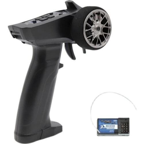 TURBO 91803G-VT 3 Channel 2.4GHz Remote Control Transmitter(Handle is removable and RX41 Receiver For RC Car Boat PK TG3 FS-GT3B
