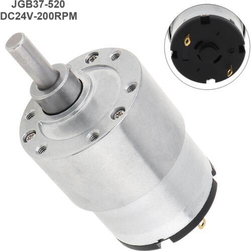 37GB-520 DC24V 200RPM Mini Reducer Motor with Metal Gear and High Torque for Smart Toilet / Robot